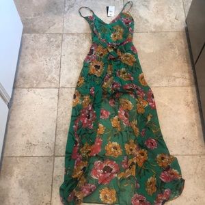 Guess SL Brailyn Wrap Romper Maxi Size 0. NWT